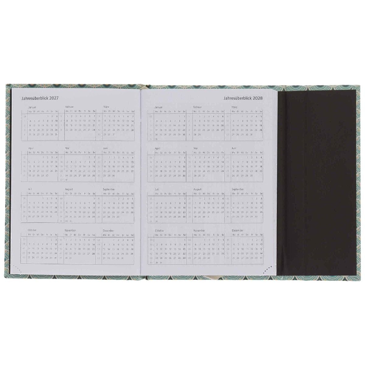 HERLITZ Minitimer GRAPHICS A6 2027 Magnetverschluß 1 Woche = 2 Seiten