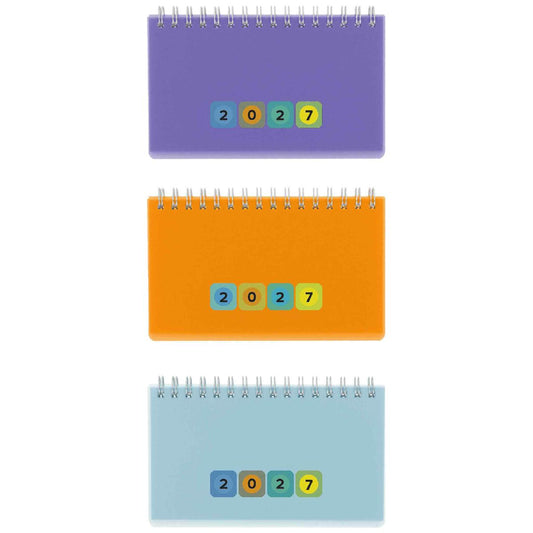 HERLITZ Schreibtischkalender 2027 Mini Protect 128 Seiten 1 Woche = 2 Seiten