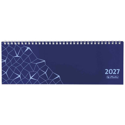 HERLITZ Querterminbuch Schreibtischkalender 2027 Compact 1 Woche=1S, 60 Seiten
