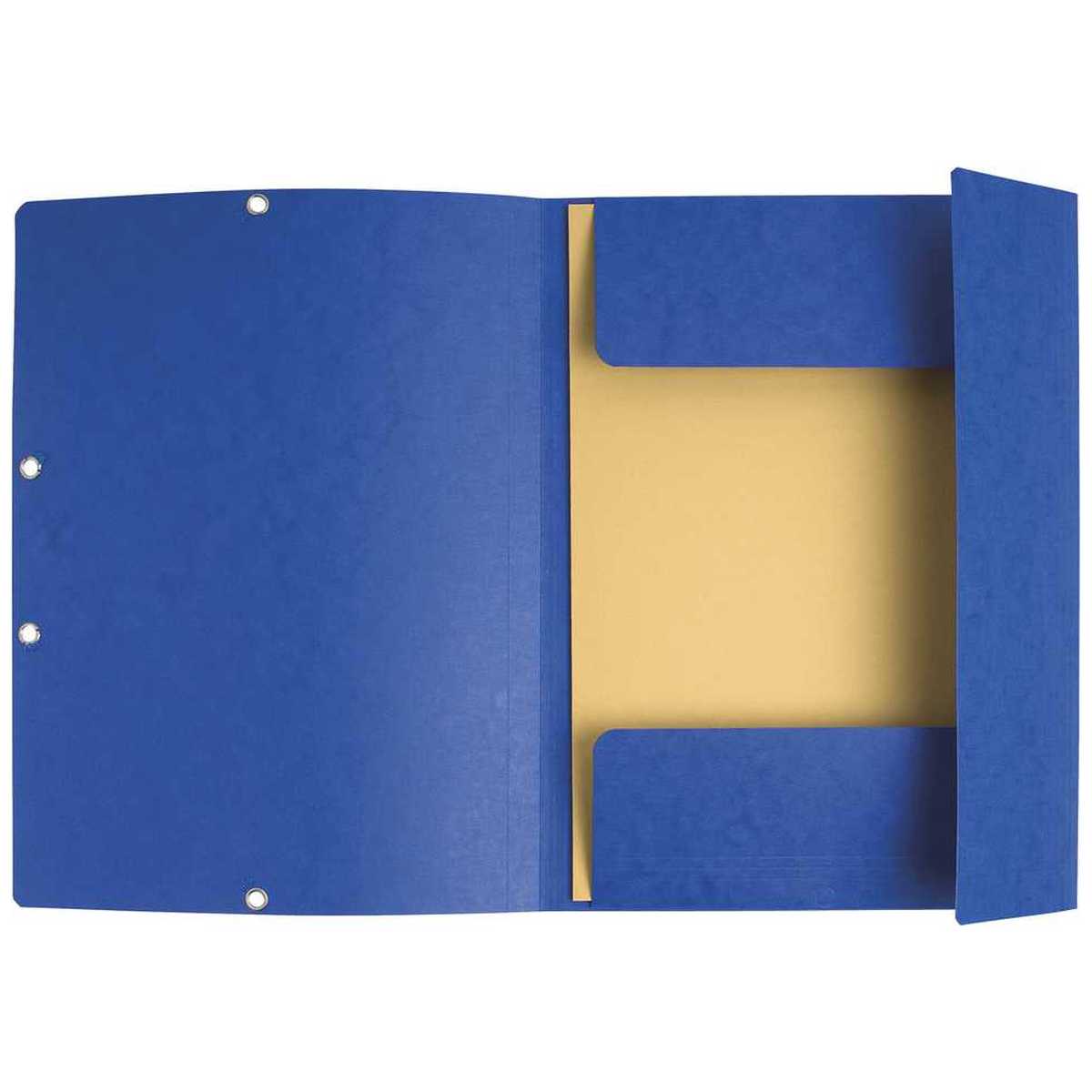 EXACOMPTA Eckspannermappe A4 blau Manilakarton 400g