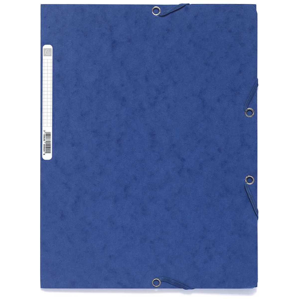 EXACOMPTA Eckspannermappe A4 blau Manilakarton 400g