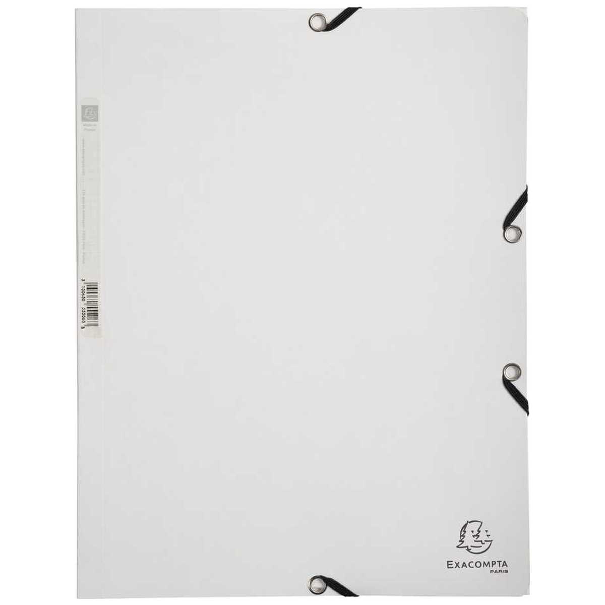 EXACOMPTA Eckspannermappe A4 weiß Manila-Karton 400g