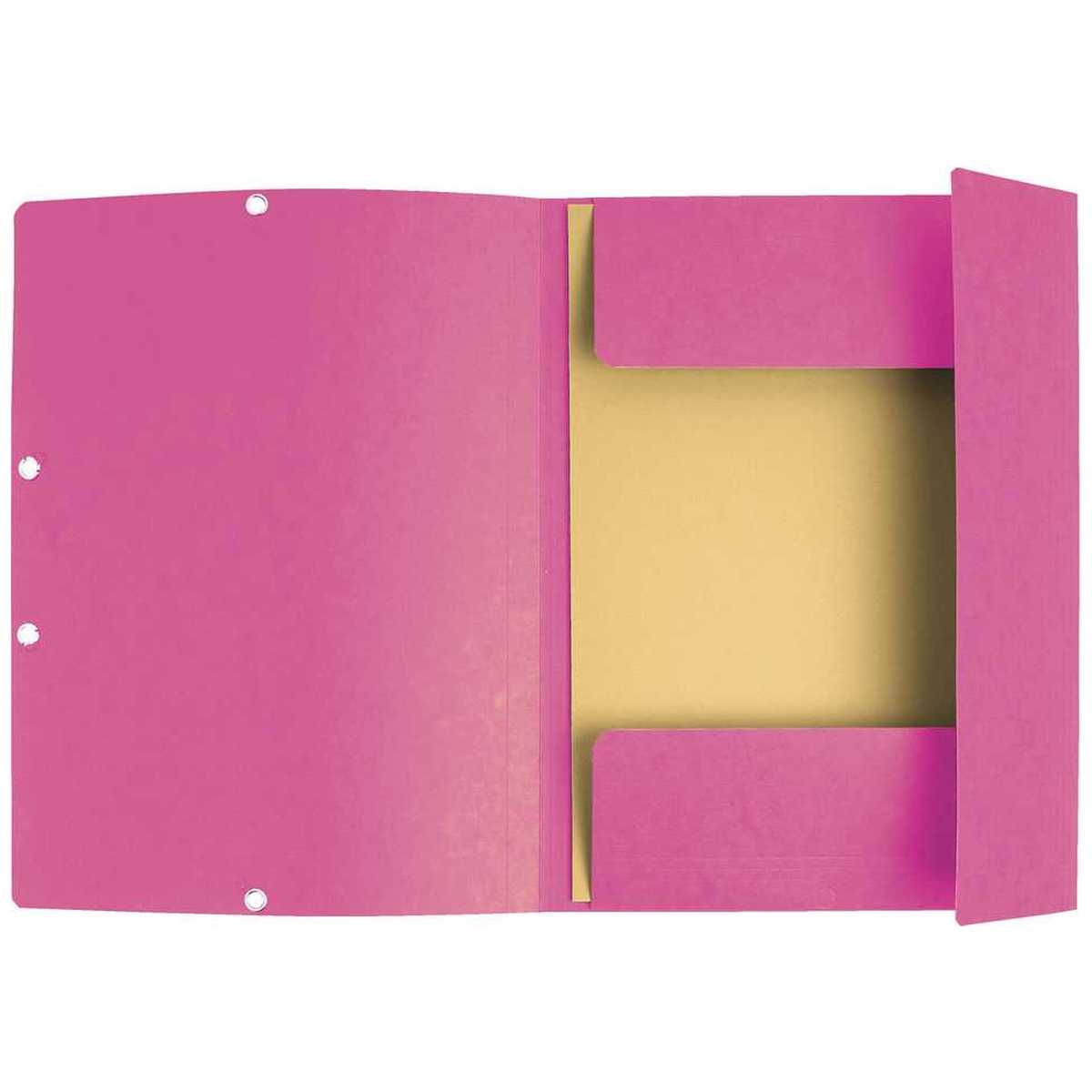 EXACOMPTA Eckspannermappe A4 rosa Manilakarton 400g