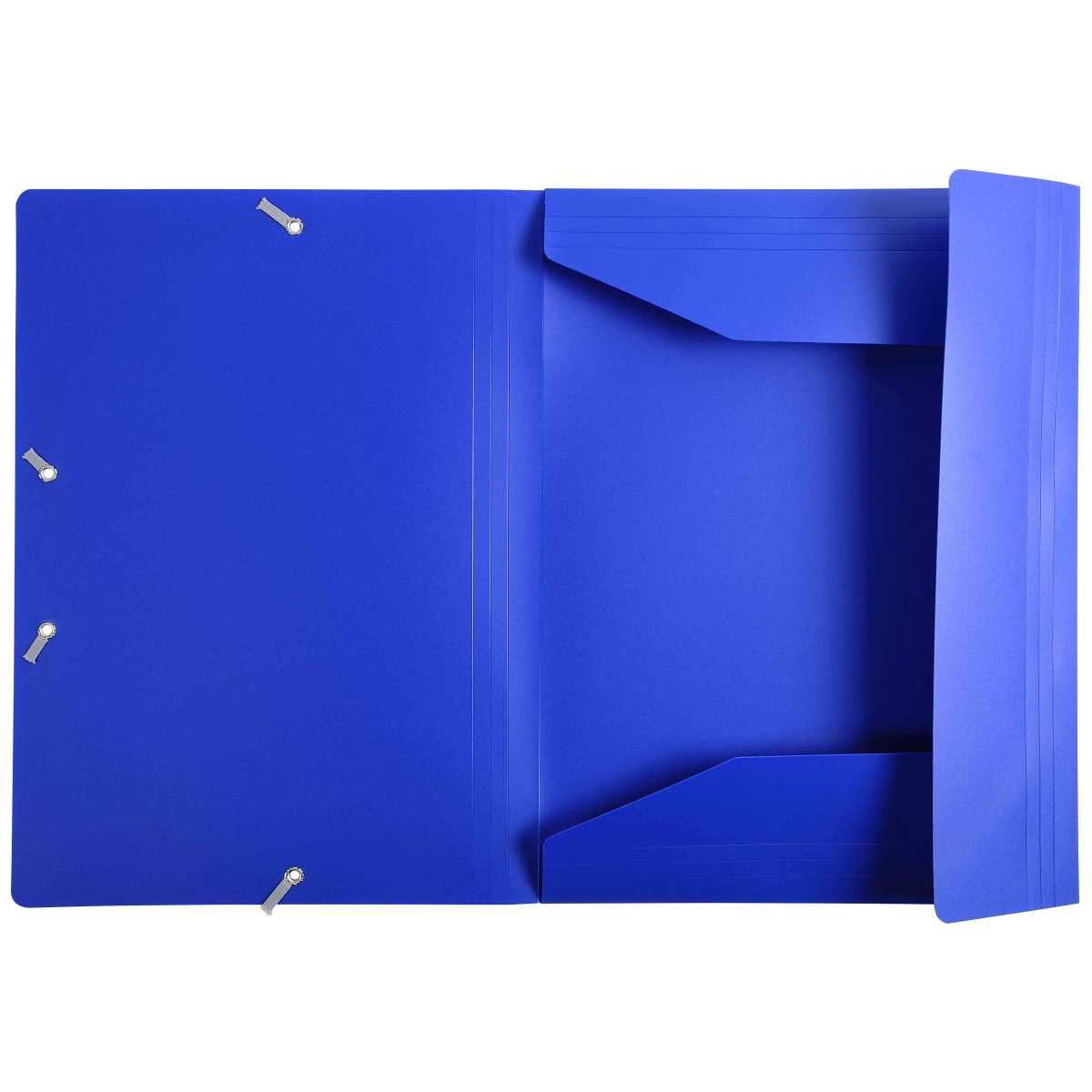 EXACOMPTA Sammelmappe A4 Kunststoff mit Gummi blau