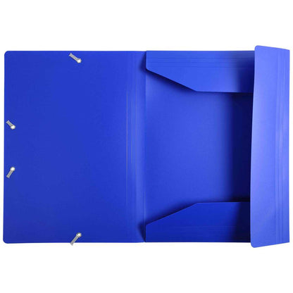 EXACOMPTA Sammelmappe A4 Kunststoff mit Gummi blau