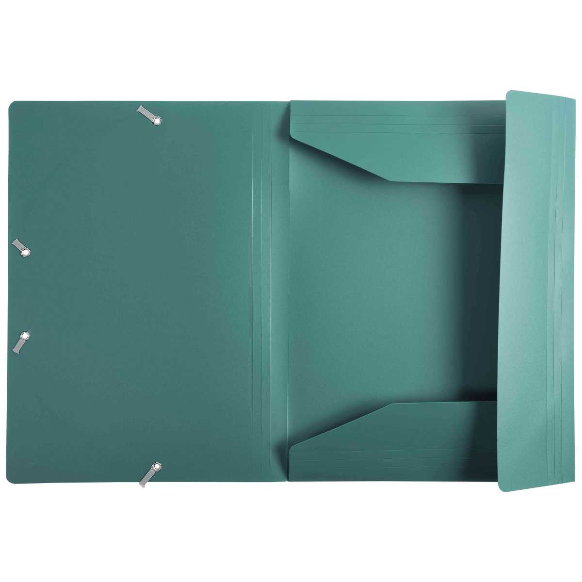 EXACOMPTA Sammelmappe A4 Kunststoff mit Gummi grün