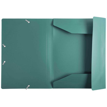 EXACOMPTA Sammelmappe A4 Kunststoff mit Gummi grün