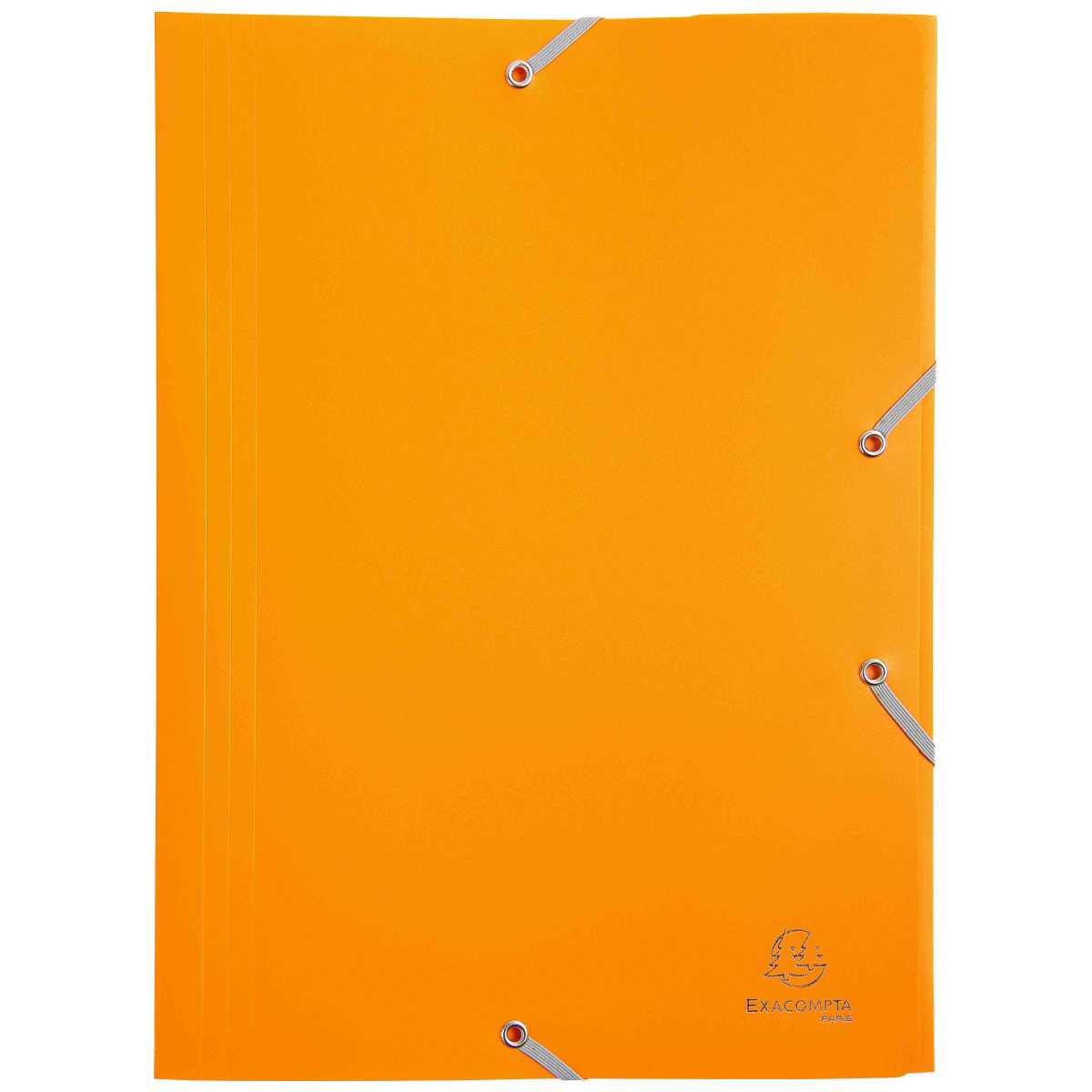 EXACOMPTA Sammelmappe A4 Kunststoff mit Gummi gelb