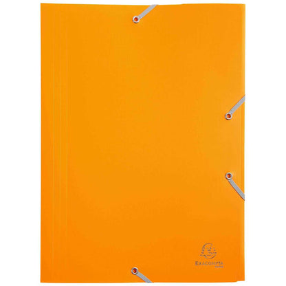 EXACOMPTA Sammelmappe A4 Kunststoff mit Gummi gelb