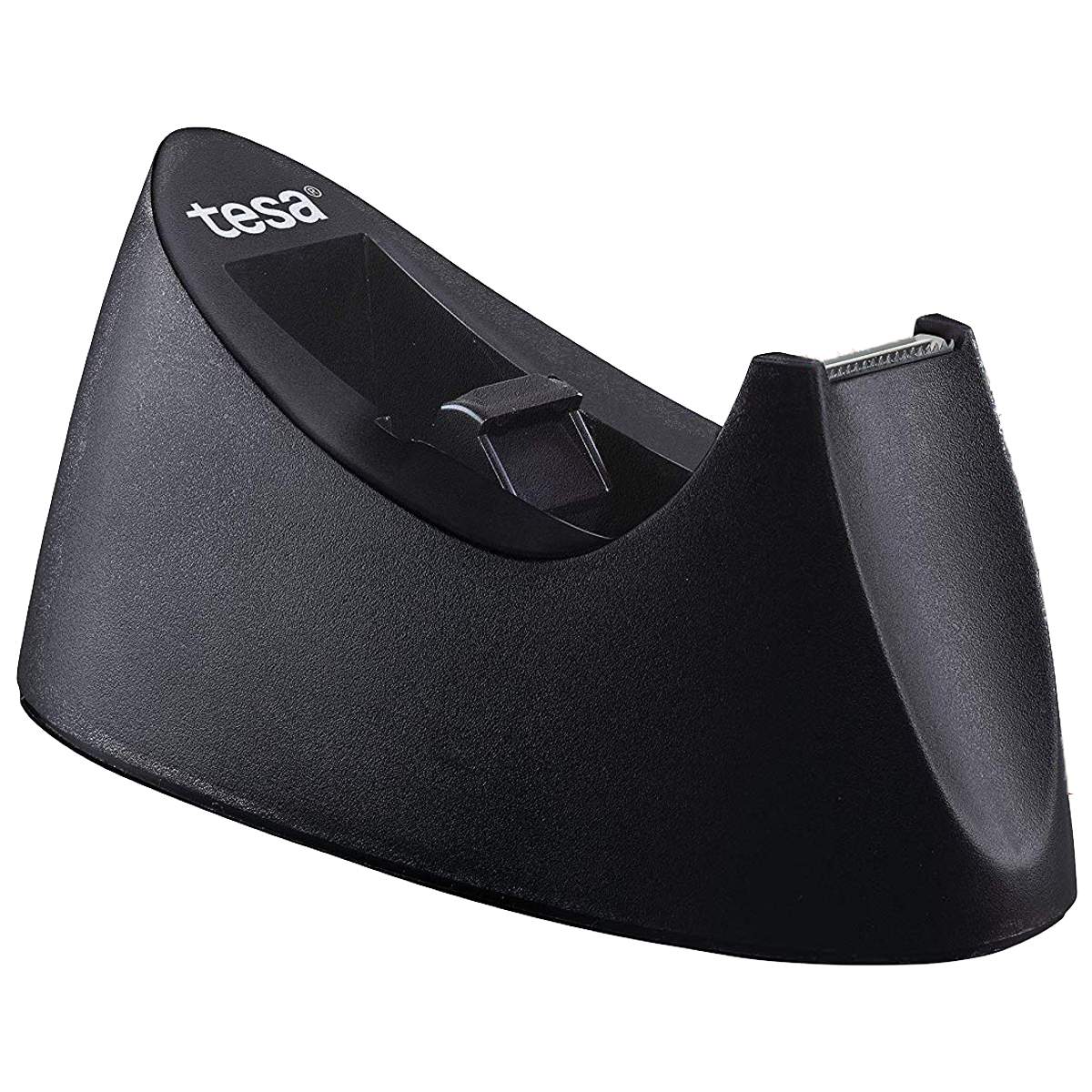 TESA tesafilm® Tischabroller Curve schwarz incl. 1 Rolle Klebefilm