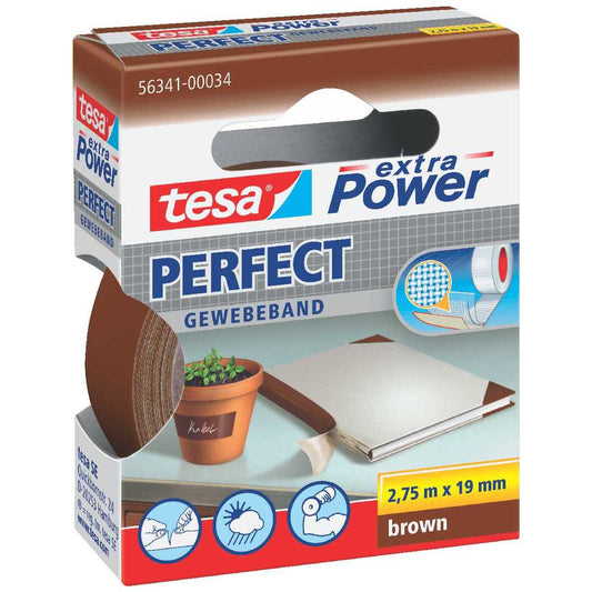 TESA Gewebeband extra Power 56341 19mm x 2,75m braun