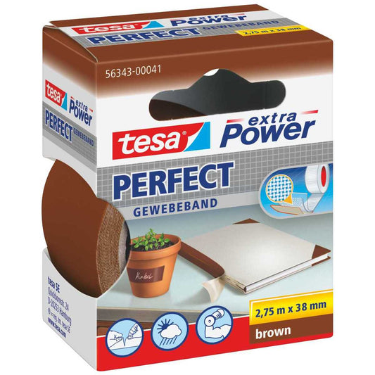 TESA Gewebeband extra Power 56343 38mm x 2,75m braun
