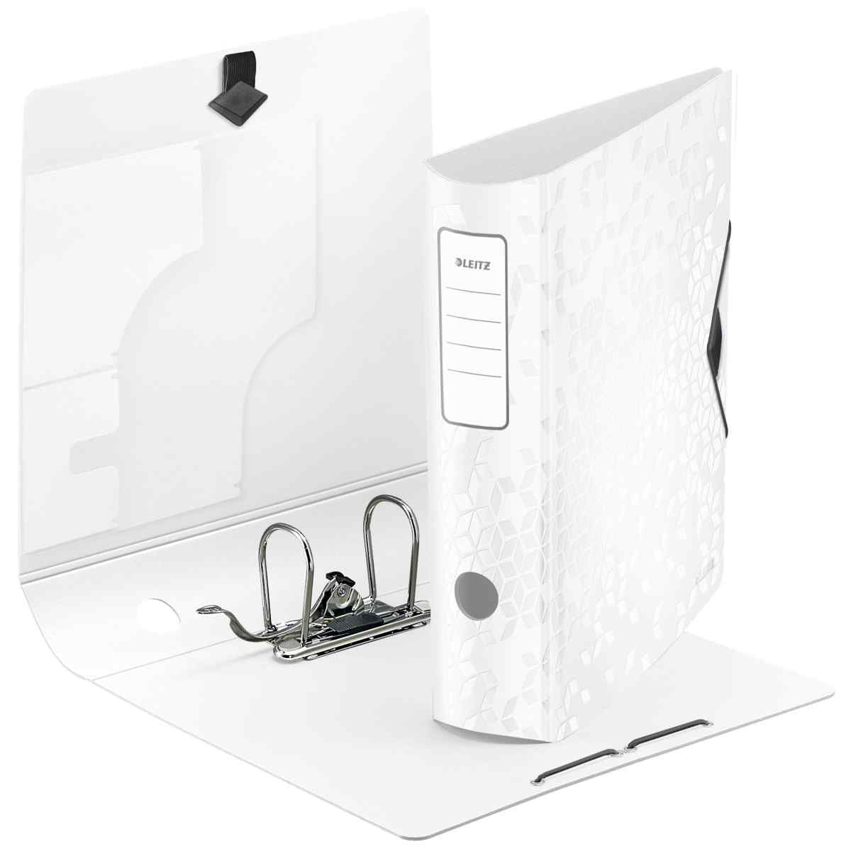 LEITZ Ordner Active WOW 1106 80mm weiss metallic