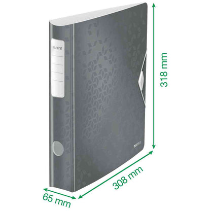 LEITZ Ordner Active WOW 1107 65mm blau metallic