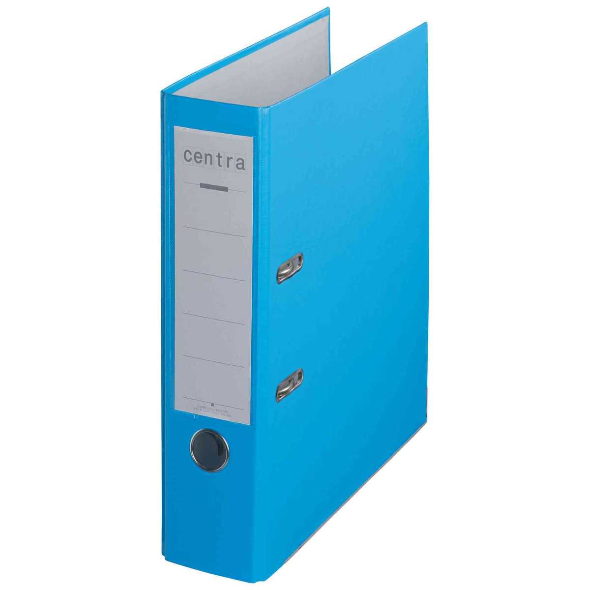 CENTRA Ordner Chromos A4 breit 80mm hellblau