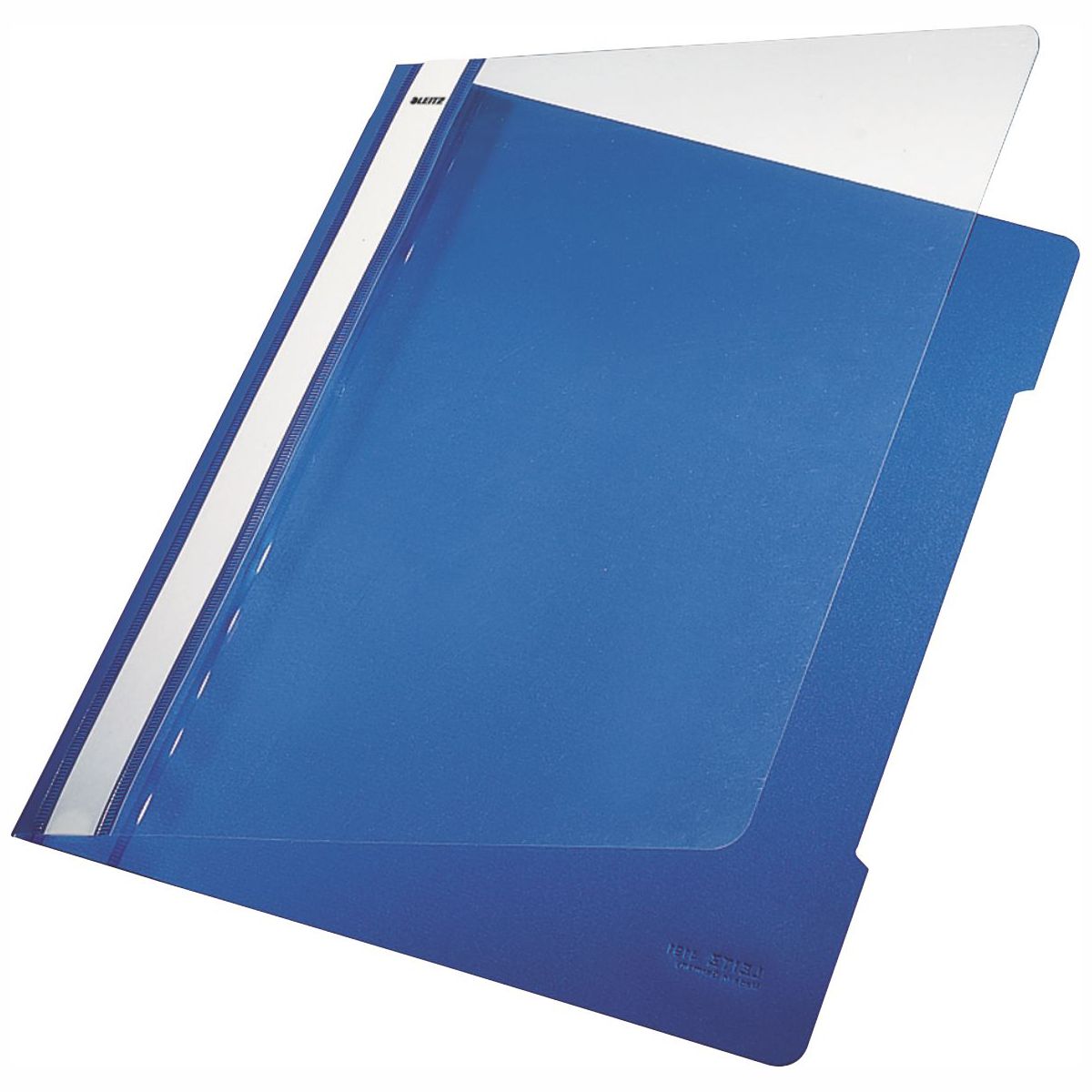 LEITZ Schnellhefter 4191 A4 PVC blau mit transparentem Vorderdeckel