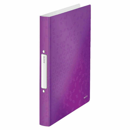 LEITZ Ringbuch WOW 4257 A4 PP 25mm 2-Ring violett metallic