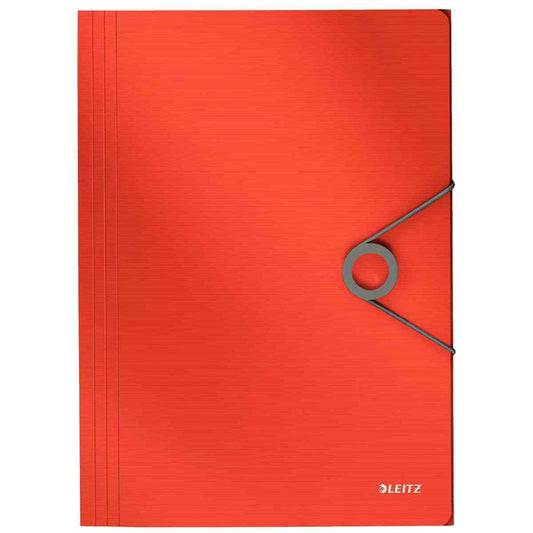 LEITZ Eckspannermappe SOLID 4563 A4 PP hellrot