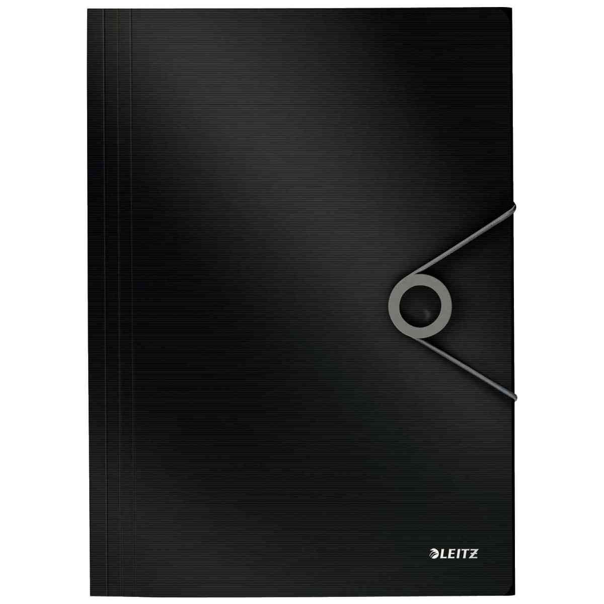LEITZ Eckspannermappe SOLID 4563 A4 PP schwarz