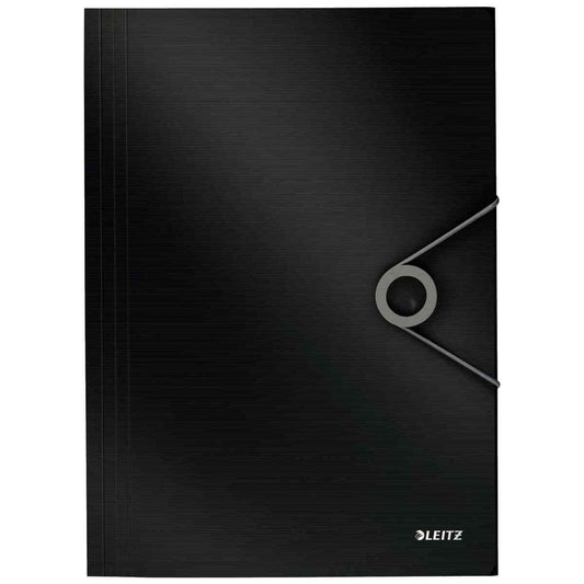 LEITZ Eckspannermappe SOLID 4563 A4 PP schwarz
