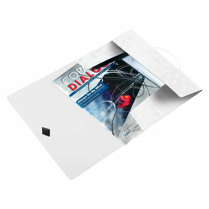 LEITZ Eckspannermappe WOW 4599 PP A4 metallic weiss