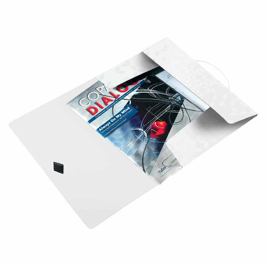 LEITZ Eckspannermappe WOW 4599 PP A4 metallic weiss