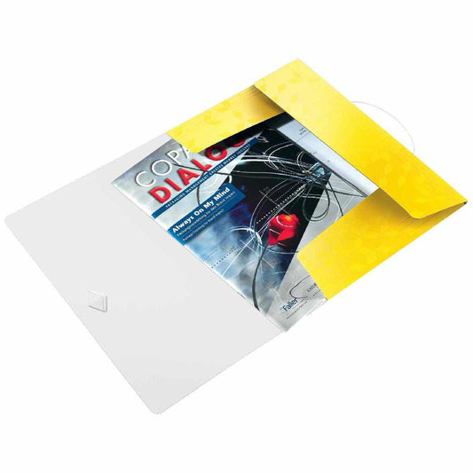 LEITZ Eckspannermappe WOW 4599 PP A4 metallic gelb