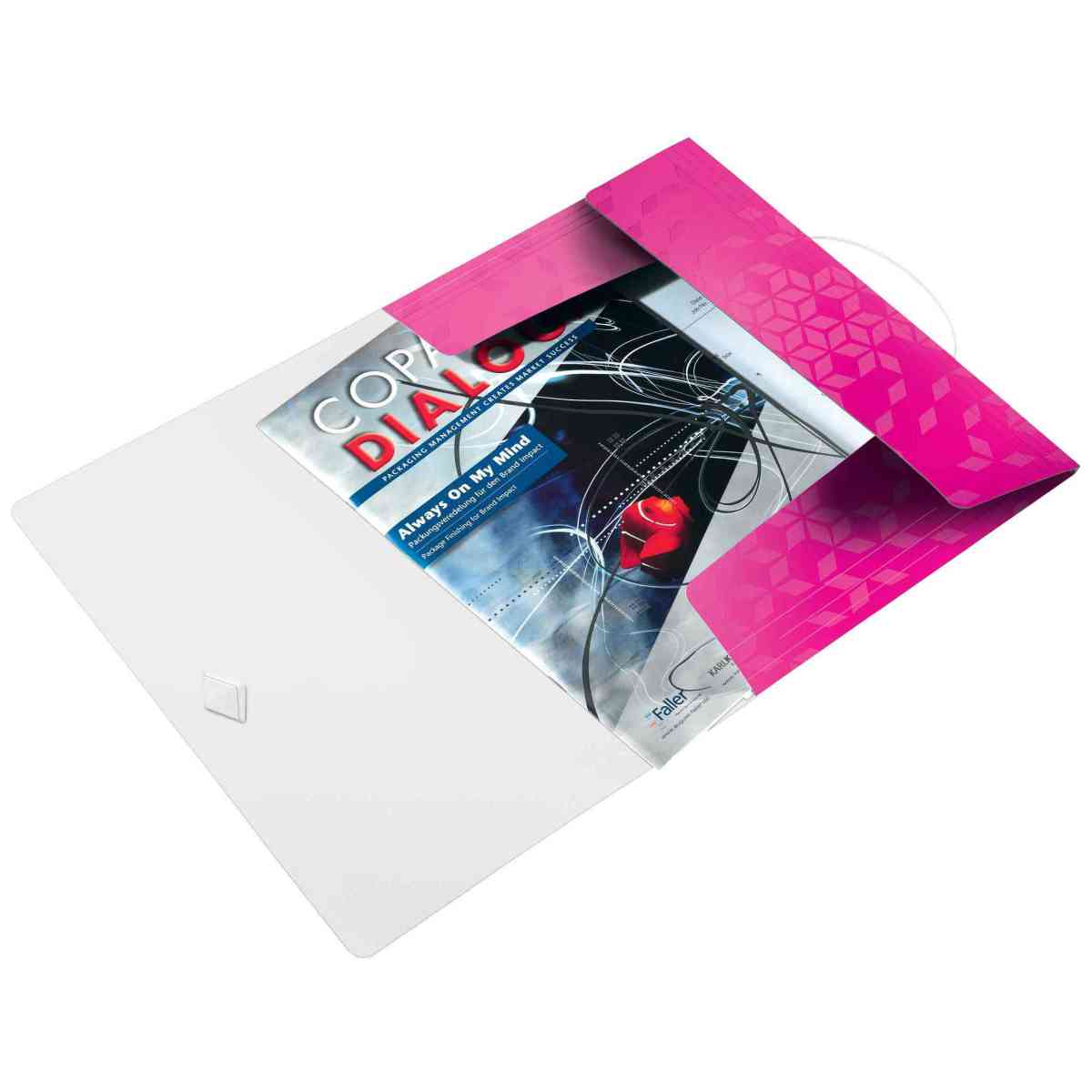 LEITZ Eckspannermappe WOW 4599 PP A4 metallic pink