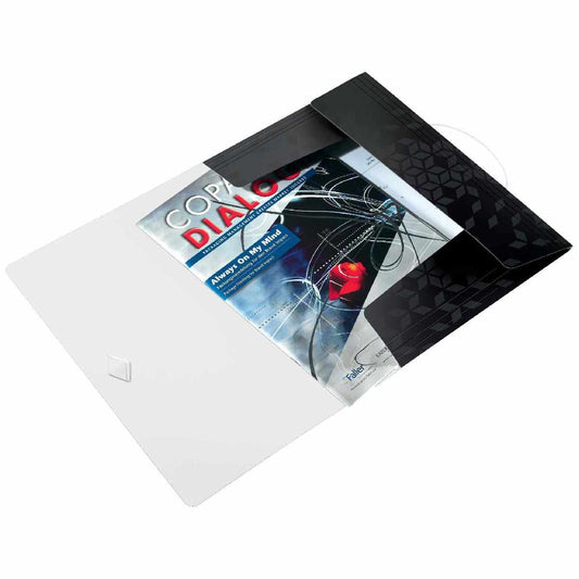 LEITZ Eckspannermappe WOW 4599 PP A4 metallic schwarz