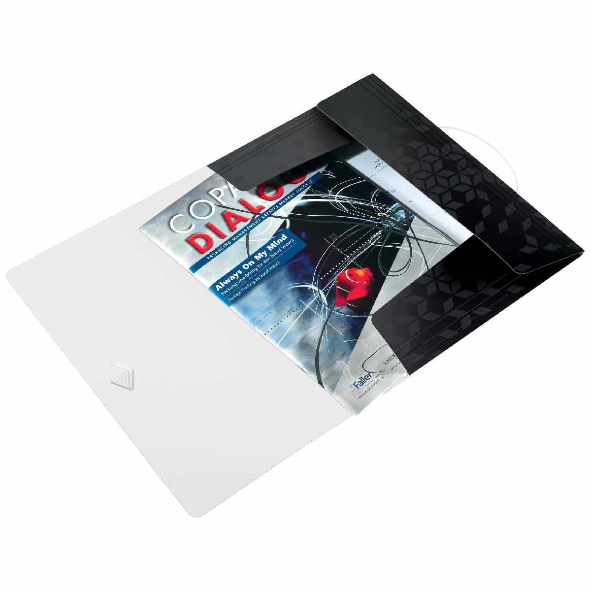 LEITZ Eckspannermappe WOW 4599 PP A4 metallic schwarz