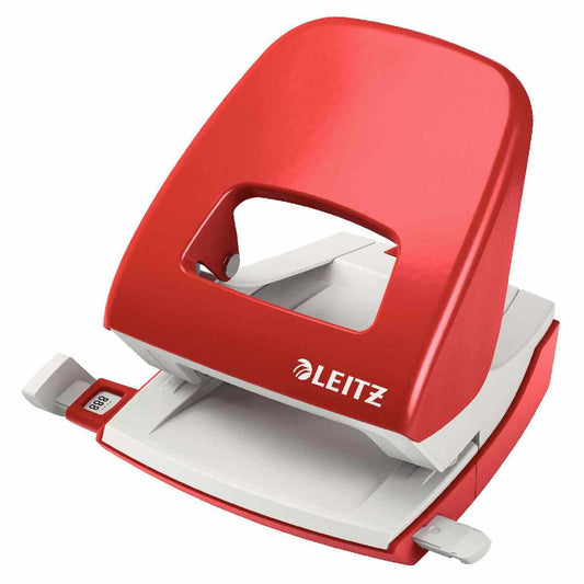 LEITZ Locher NeXXt 5008 Metall rot bis 30 Blatt