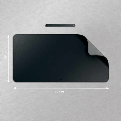 LEITZ Schreibunterlage Anti-Rutsch 80x40cm schwarz Soft-PVC *rollbar*