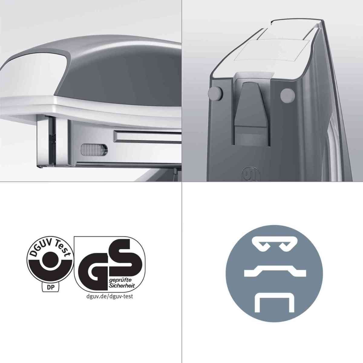 LEITZ Heftgerät NeXXt WOW 5502 bis 30 Blatt perlweiß