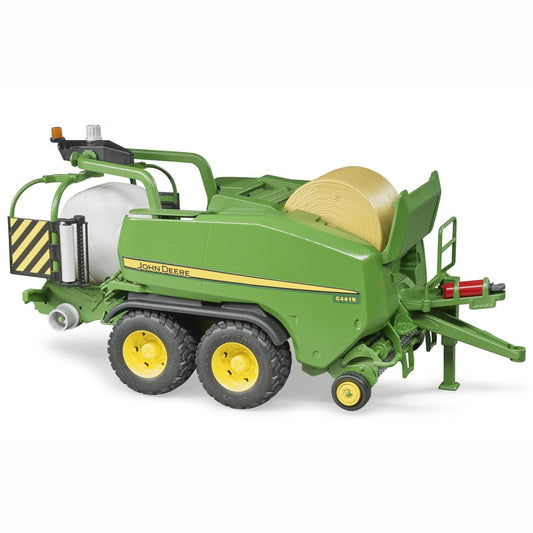 BRUDER 02032 John Deere Rundballen-Presswickelkombination C441R