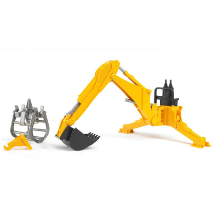 BRUDER 02338 Zubehör: Heckbagger mit Greifer
