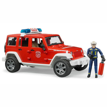 BRUDER 02528 Jeep Wrangler Unlimited Rubicon Feuerwehr
Einsatzfahrzeug mit Figur