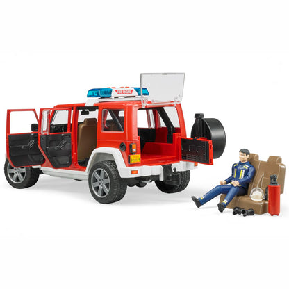 BRUDER 02528 Jeep Wrangler Unlimited Rubicon Feuerwehr
Einsatzfahrzeug mit Figur