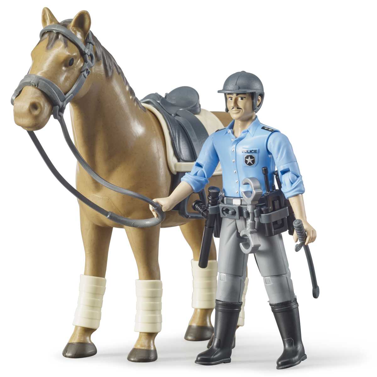 BRUDER 62507 bworld Berittene Polizei mi Pferd und Polizist
