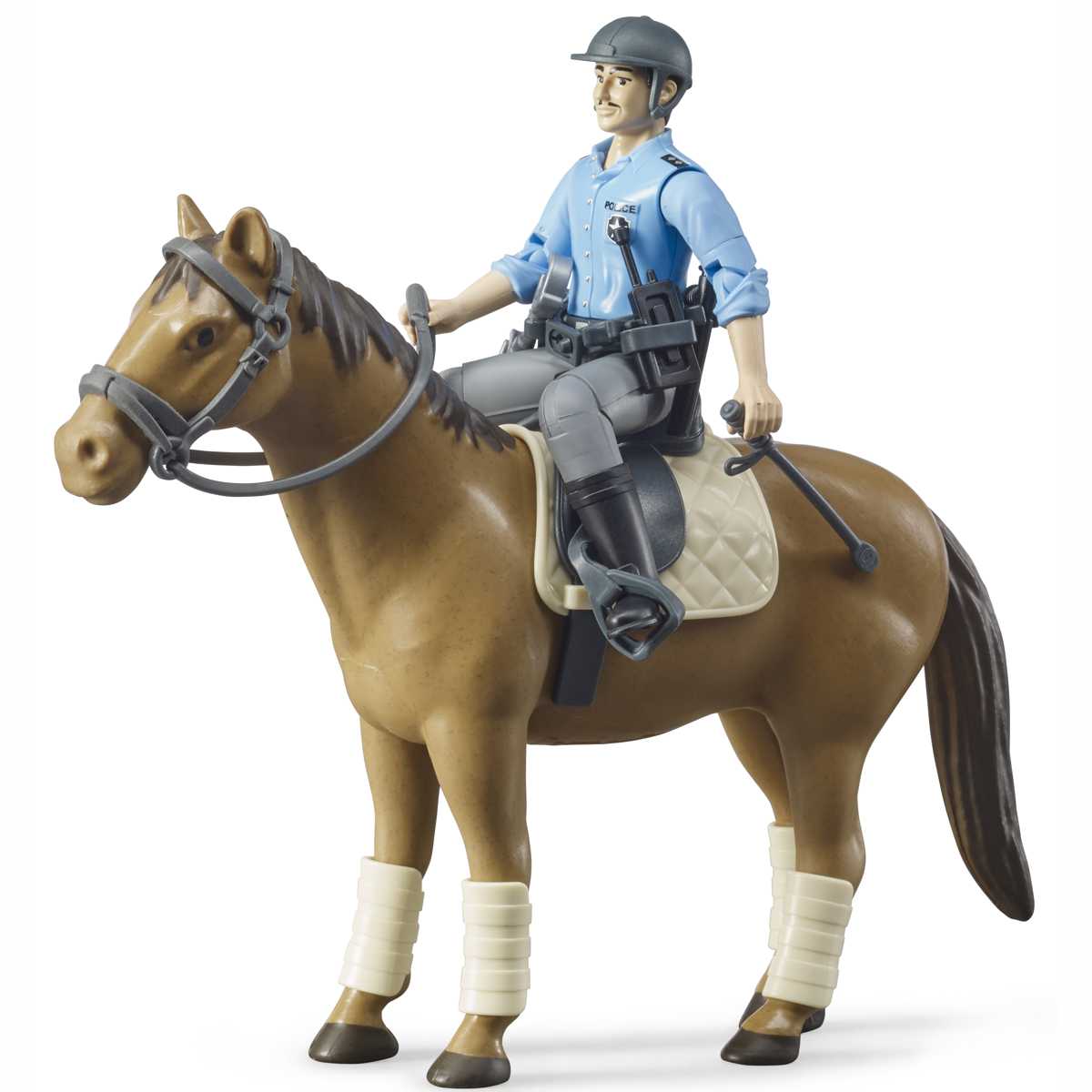BRUDER 62507 bworld Berittene Polizei mi Pferd und Polizist