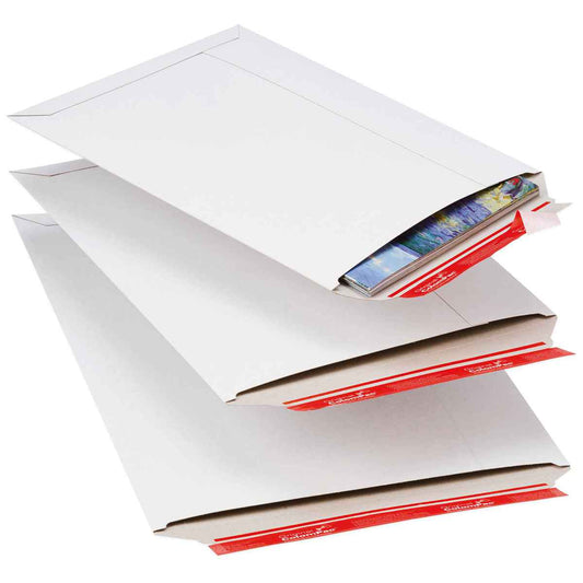 COLOMPAC Vollpapptasche B5+ CP012.02 weiß 210x265mm
