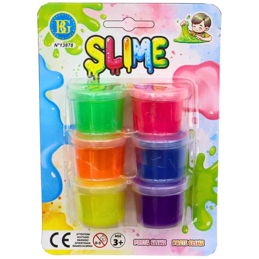 B&G Slime 6 Dosen je 30g verschiedene Farben
