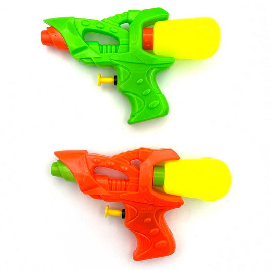 Wasserpistole Wasserkanone grün | orange 15,5cm mit abnehmbarem Wassertank