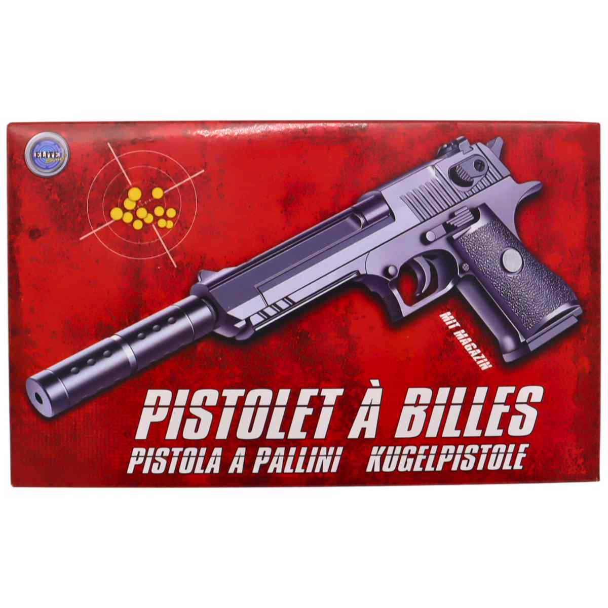 Kugelpistole mit Magazin Softair Gun 23,5cm schwarz incl. Kugeln ab 14 Jahre