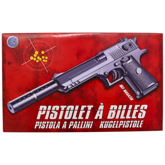 Kugelpistole mit Magazin Softair Gun 23,5cm schwarz incl. Kugeln ab 14 Jahre