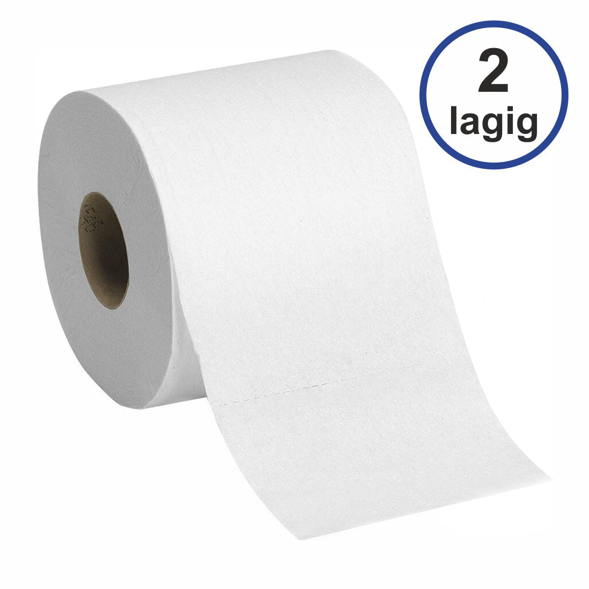CLEAN & CLEVER Toilettenpapier 2-lagig weiß 250 Bl. 8 Rollen