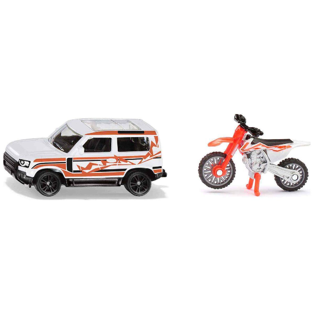 SIKU 1114 Land Rover Defender mit KTM Motorrad