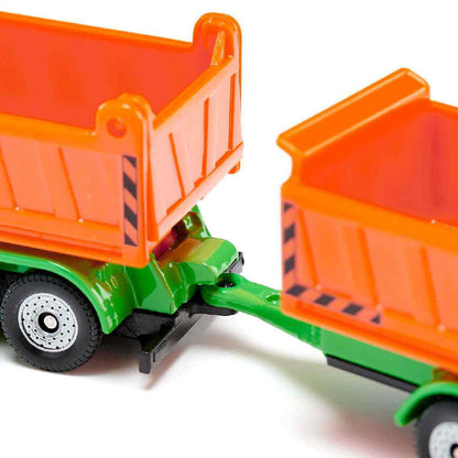 SIKU 1685 LKW mit Kippmulde und Kippanhänger