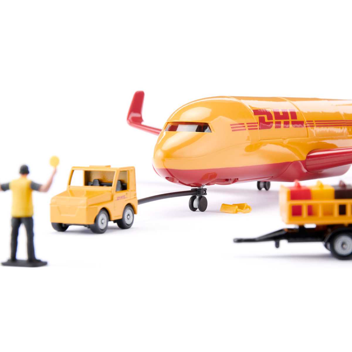 SIKU 1702 DHL Frachtflugzeug 1:32 mit Zubehör