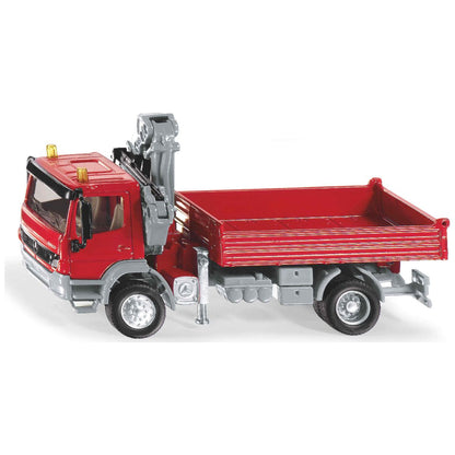 SIKU 3534 Mercedes Atego mit Kran und Bauarbeiter 1:50