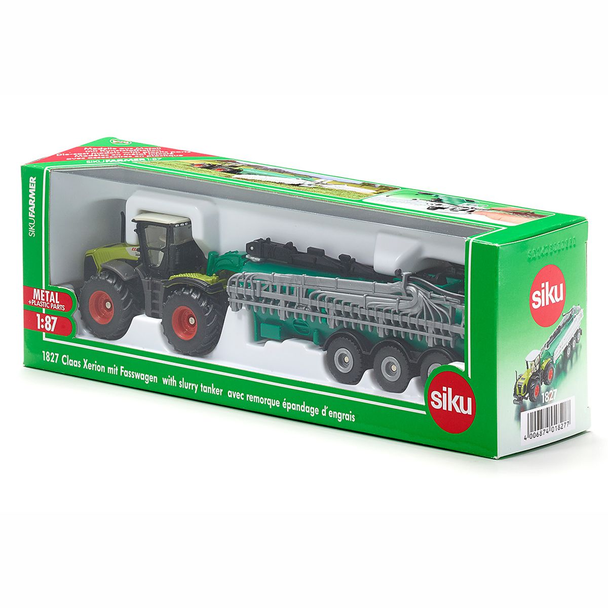 SIKU 1827 Claas Xerion mit Fasswagen 1:87